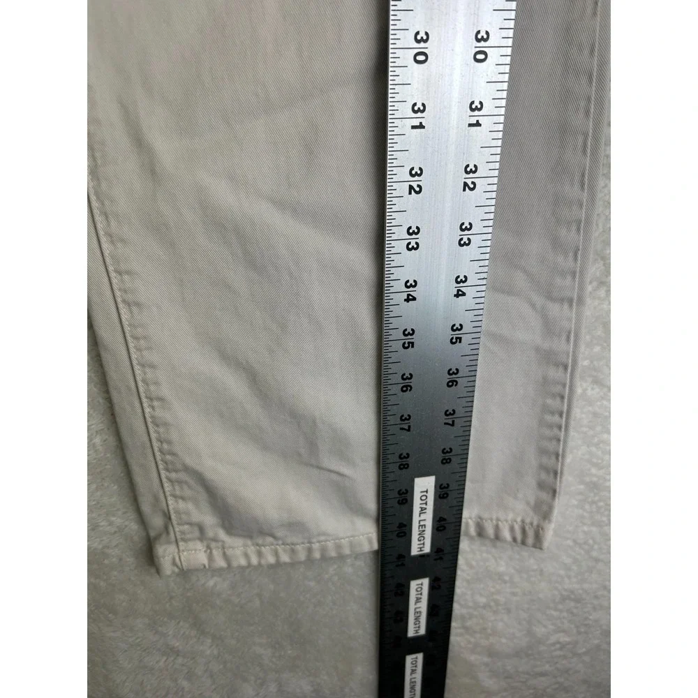 Lucky Brand Dungarees Rancher Flare Jeans Womens 10/30 Off White Mid Rise